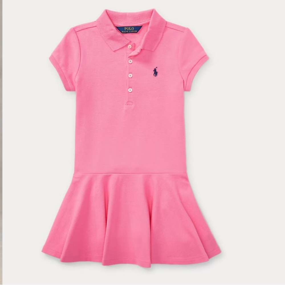 Polo by Ralph Lauren Kids Girls Pink Polo Dress 2